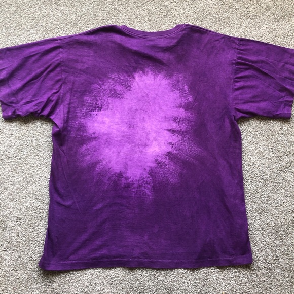 VINTAGE AMERICA’S BEST PRE SHRUNK COTTON PURPLE TIE DYE SINGLE STITCH - Picture 8 of 11